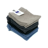 Lot de 5 gants de toilette 100 % coton 15x21 cm, éponge bouclette douce et absorbante, adaptés aux peaux sensibles