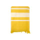 fouta doublée éponge caraïbes tournesol 90x170 cm, 100 % coton 340 g/m², épaisse et absorbante, idéale pour la plage, piscine ou salle de bain et en paréo.