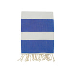 fouta plate traditionnelle transat royal 100x200 cm, coton 190 g/m², absorbante, légère et peu encombrante pour la plage ou la maison. se transforme en paréo.