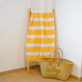 fouta plate traditionnelle transat tournesol 100x200 cm, coton 190 g/m², absorbante, légère et peu encombrante pour la plage ou la maison. se transforme en paréo