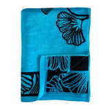 serviette de plage éponge Velours jacquard bradford 90x170cm 100% coton 400g/m² douce et absorbante, idéale plage, piscine ou détente.