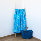 serviette de plage éponge velours jacquard kentia absorbante et séchage rapide, tendance et pratique plage, piscine ou bain.
