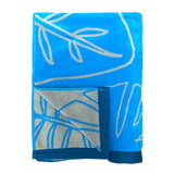 serviette de plage éponge velours jacquard kentia absorbante et séchage rapide, tendance et pratique plage, piscine ou bain.