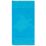 serviette plage velours unis ciselés 100 % coton kumini 90x170 cm, 340 g/m², douce, absorbante et pratique pour plage et piscine