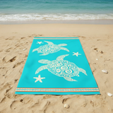 serviette de plage microfibre multicolore karla 90x170 cm 220g/m² douce et absorbante, idéale pour la piscine ou la plage