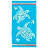 serviette de plage microfibre multicolore karla 90x170 cm 220g/m² douce et absorbante, idéale pour la piscine ou la plage