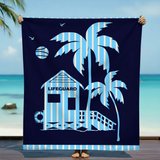 serviette de plage microfibre multicolore napa 140x170 cm 220g/m² motifs fleurs douce et absorbante, idéale pour la piscine ou la plage