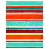 serviette de plage éponge velours jacquard malaga XL 140x180 cm en coton 400 g/m² douce et absorbante, idéale plage et piscine