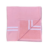 Fouta coton doublée éponge Waffle candy coton 90x170cm 355gm² 100 % coton, absorbante et légère, séchage rapide, idéale plage, piscine ou salle de bain.