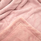 zoom plaid cozy rose 130x170 cm, ultra doux 760g/m², idéal pour chaleur, confort et déco dans toute la maison