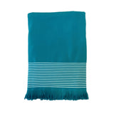 fouta doublée éponge paski lake 90x170 cm, ou XL 140x180cm 100 % coton 300 g/m², épaisse et absorbante, idéale pour la plage, piscine ou salle de bain et en paréo.