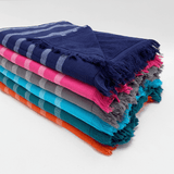 fouta doublée éponge alanya XL 140x180 cm, 100 % coton 380 g/m², épaisse et absorbante, idéale pour la plage, piscine ou salle de bain et en paréo.