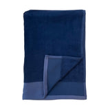 zoom serviette de bain éponge velours unie shady aqua 90x160 cm, 100 % coton, 370 g/m², légère et absorbante, idéale salle de bain, piscine et plage