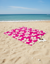Serviette de plage imprimée microfibre - Kiana - 140x170cm - 220g/m² - Taille XL