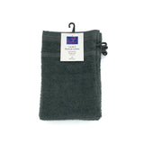Gant Anthracite en éponge bouclette 100 % coton : douceur, absorbance et confort pour le lavage quotidien, idéaux pour toute la famille.