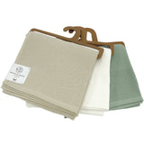 Lot de serviettes en coton gaufré 355 g/m² 50x90, douce et respirante , séchage rapide, absorbante, texture nid d'abeille, durable et pratique.