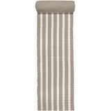 Matelas de plage « Bahia » taupe 60x180 avec coussin intégré et bandoulière, assorti à sa serviette de plage coordonnée