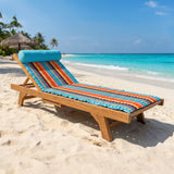 Matelas de plage « capsud » 60x180 avec coussin intégré et bandoulière, assorti à sa serviette de plage coordonnée