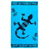 serviette de plage éponge velours jacquard Bradford taille 90x170 coton 100 % 400 g/m² absorbante et confortable, parfait pour plage, piscine ou sport.