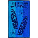 serviette de plage éponge velours jacquard pyrgos L 100x175 cm en coton 470 g/m² douce et absorbante, idéale plage et piscine