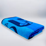 serviette de plage éponge velours jacquard pyrgos  100x175 470g/m² douce et absorbante, parfaite pour plage, piscine ou sport 
