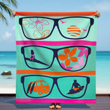 serviette de plage microfibre manilva 140x170 cm, 220 g/m², 100 % Polyester, légère et peu encombrante, idéale pour les sorties à la piscine ou à la plage pour un adulte ou en famille