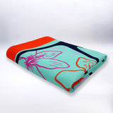 serviette de plage microfibre manilva 140x170 cm, 220 g/m², 100 % Polyester, légère et peu encombrante, idéale pour les sorties à la piscine ou à la plage pour un adulte ou en famille