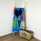 serviette de plage microfibre paulo 90x170 cm, 250 g/m², 100 % polyester, légère et peu encombrante, idéale pour les sorties à la piscine ou à la plage pour un adulte ou en famille