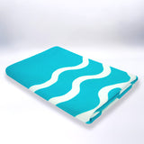 serviette de plage microfibre vague pop 75x150 cm, 220 g/m², 100 % polyester, légère et peu encombrante, idéale pour les sorties à la piscine ou à la plage pour un adulte ou en famille