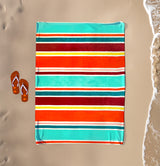 serviette de plage malaga XL éponge velours jacquard 140x180cm 400g/m², douce, absorbante et idéale pour plage et piscine.