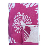 Serviette de plage éponge Velours Jacquard Roza - Taille XL légère et absorbante, séchage rapide, idéale voyage et plage.