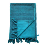 zoom fouta doublée éponge hammam lake 90x160 cm,ou XL 140x180cm  100 % coton 330 g/m², épaisse et absorbante, idéale pour la plage, piscine ou salle de bain et en paréo