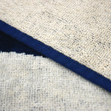 zoom serviette de plage éponge velours jacquard sistelo L 90x170cm en coton 400g/m² douce et absorbante, idéale plage et piscine