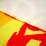 zoom serviette de plage microfibre pop ananas 75x150 cm, 220 g/m², 100 % polyester, légère et peu encombrante, idéale pour les sorties à la piscine ou à la plage pour un adulte ou en famille