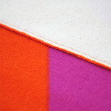 zoom serviette de plage microfibre rayure pop 75x150 cm, 220 g/m², 100 % polyester, légère et peu encombrante, idéale pour les sorties à la piscine ou à la plage pour un adulte ou en famille