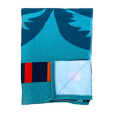 zoom serviette de plage microfibre surfista 70x140 cm, 250 g/m², 100 % polyester, légère et peu encombrante, idéale pour les sorties à la piscine ou à la plage pour un adulte ou en famille