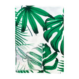 zoom serviette de plage microfibre multicolore listy 90x170 cm 220g/m² motifs fleurs douce et absorbante, idéale pour la piscine ou la plage,