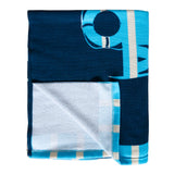 zoom serviette de plage microfibre multicolore napa 140x170 cm 220g/m² motifs fleurs douce et absorbante, idéale pour la piscine ou la plage.

