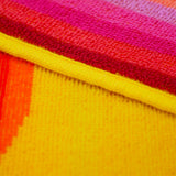 zoom serviette de plage XL éponge velours Jacquard Malta Jaune 140x180 cm 400g/m² douce, absorbante et idéale pour plage et piscine