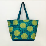 Sac de plage polyester Wax fun et pratique. Zip et poche intérieure. Idéal piscine, plage ou transport de maillots mouillés.
