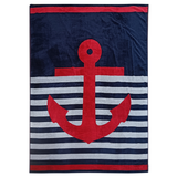 serviette de plage éponge velours jacquard conigli taille XL 140x180 cm 100% coton Jacquard 400g/m² douce et absorbante, idéale plage, piscine.