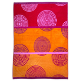 serviette de plage éponge velours jacquard spirale taille XL 140x180 cm 100% coton jacquard 400g/m² douce et absorbante, idéale plage, piscine 