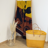 serviette de plage éponge velours jacquard tribalno XL 140x180 cm en coton 400 g/m² douce et absorbante, idéale plage et piscine