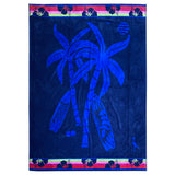 serviette de plage éponge Velours Jacquard vegas taille XL 140x180 cm 100% coton jacquard 400g/m² douce et absorbante, idéale plage, piscine