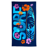 serviette de plage microfibre gallina 90x170 cm, 250 g/m², 100 % polyester, légère et peu encombrante, idéale pour les sorties à la piscine ou à la plage pour un adulte ou en famille