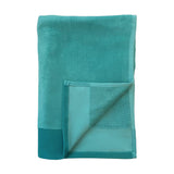 zoom serviette de bain éponge velours unie shady latigo 90x160 cm, 100 % coton, 370 g/m², légère et absorbante, idéale salle de bain, piscine et plage.